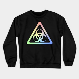 Biohazard Symbol Warning Sign - Triangular Crewneck Sweatshirt